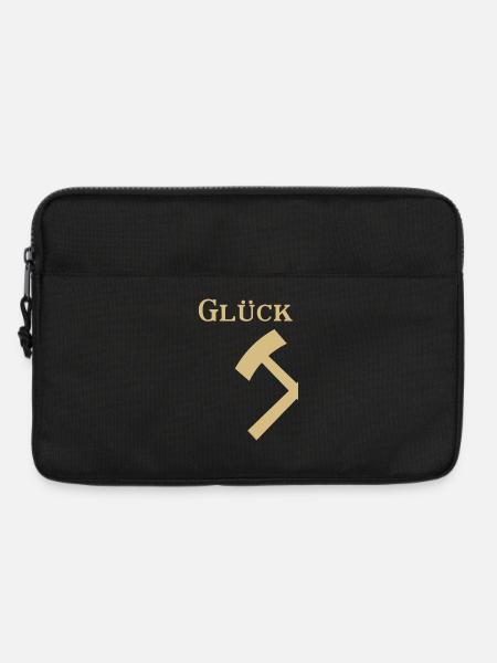 Partnershirt - Glück Auf! - Glück - Laptoptasche 13" - Schwarz