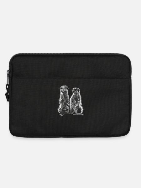 Erdmännchen - Laptoptasche 13" - Schwarz