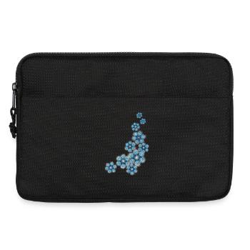 flocons de neige - Sacoche pour ordinateur portable 13 pouces - noir - Devant