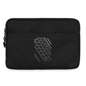 Linienkunst Tastaturdesign - Laptoptasche 13" - Schwarz - Vorne