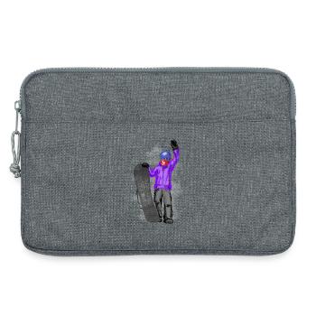 snowboarder - Laptoptasche 13" - Grau meliert - Vorne