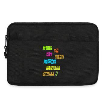 Faites-le comme une mouette va vous faire foutre - Sacoche pour ordinateur portable 13 pouces - noir - Devant