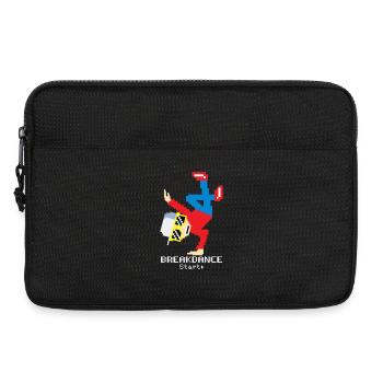 Pixel Breakdance B-Boy | Hip Hop rétro 8-bit - Sacoche pour ordinateur portable 13 pouces - noir - Devant