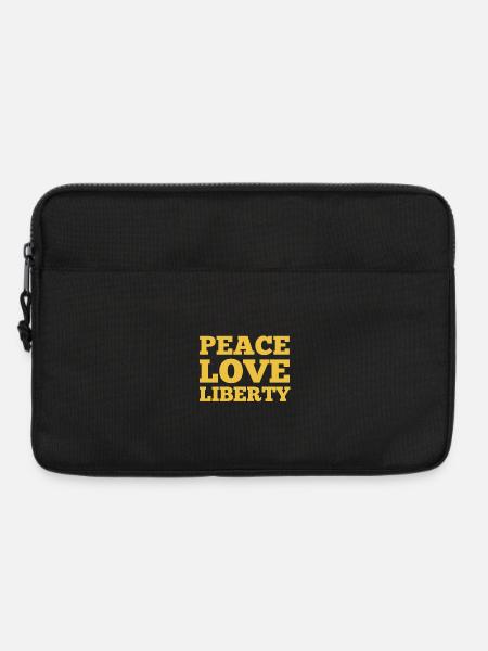 Peace Love Liberty - Laptop bag 13" - black