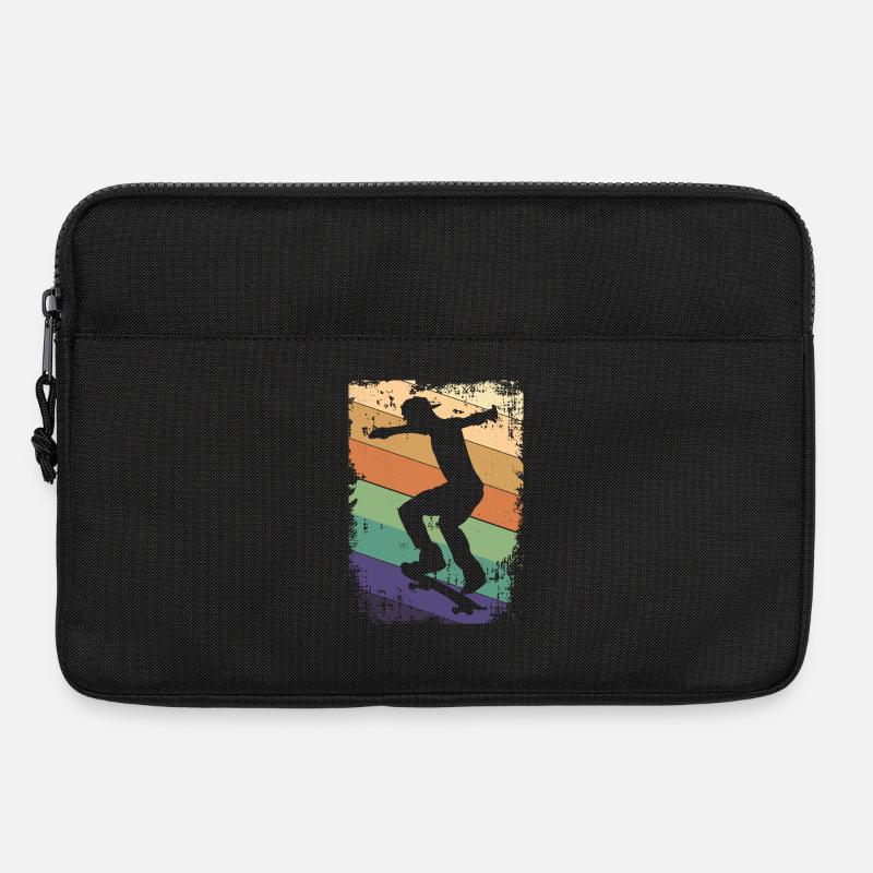 Skater Skateboard - Laptoptasche 13" - Schwarz