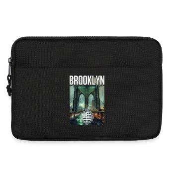 Brooklyn Bridge Night Glow - Laptop bag 13" - black - Front