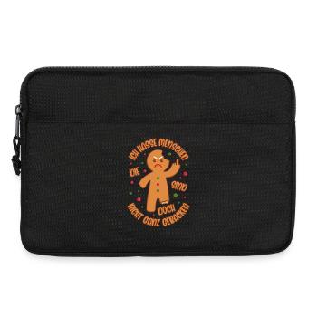 Lebkuchenmann Ich hasse Menschen Gebacken Geschenk - Laptoptasche 13" - Schwarz - Vorne