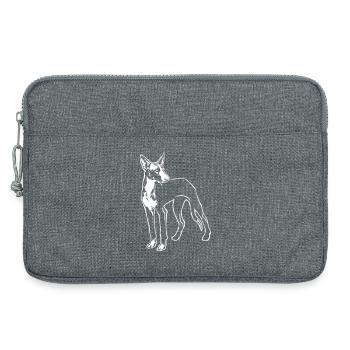 Podenco "Black Edition" - Laptoptasche 13" - Grau meliert - Vorne
