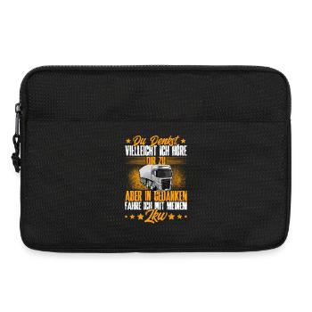 Lkw Fahrer - Laptoptasche 13" - Schwarz - Vorne