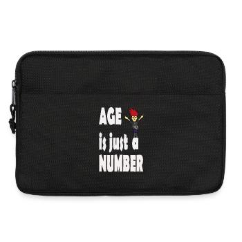 Age is just a number - Laptop bag 13" - black - Front