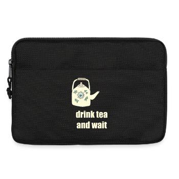 drink tea teapot - Laptop bag 13" - black - Front
