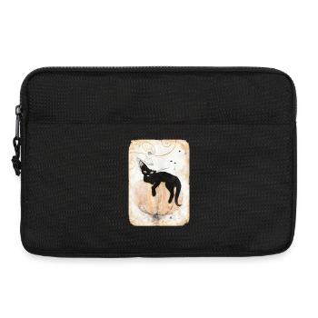 Gueule de bois de sorcière - Sacoche pour ordinateur portable 13 pouces - noir - Devant