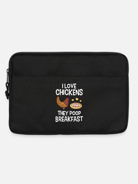 Chicken Chickens - Laptop bag 13" - black