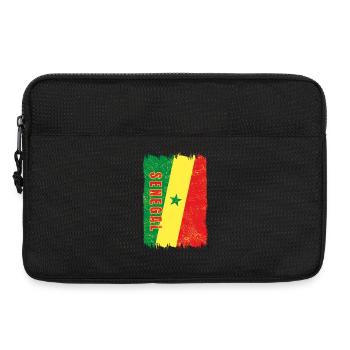 Senegal Flagge - Laptoptasche 13" - Schwarz - Vorne