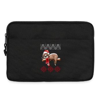 Ugly Christmas Faultier - Laptoptasche 13" - Schwarz - Vorne