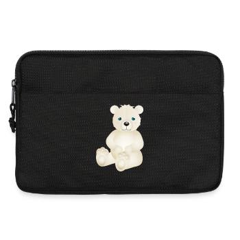 zauberhafter Eisbär als tierischer Begleiter - Laptoptasche 13" - Schwarz - Vorne