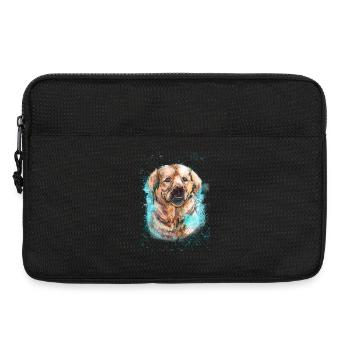 Labrador Hund. - Laptoptasche 13" - Schwarz - Vorne