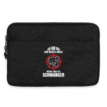 Papa Eltern Cooler Spruch Schwanger Familienglück - Laptoptasche 13" - Schwarz - Vorne