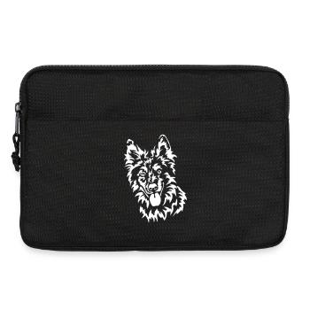 Tiger Kopf "Black Edition" - Laptoptasche 13" - Schwarz - Vorne