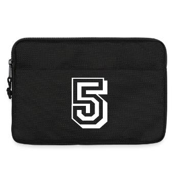 5 Five Number Birthday White - Laptop bag 13" - black - Front