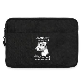 Angst vor Foxterrier? Frauchen - Laptoptasche 13" - Schwarz - Vorne