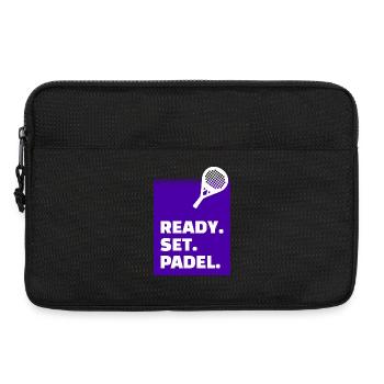 Padel Game Statement Training Tournament Racket Padel - Laptop bag 13" - black - Front
