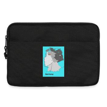 Germany Gradient Map - Laptop bag 13" - black - Front