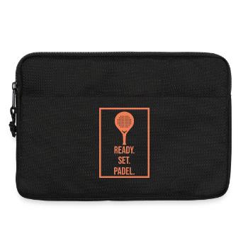 Déclaration sportive du joueur de tennis de raquette Padel - Sacoche pour ordinateur portable 13 pouces - noir - Devant