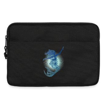 Belle sirène aux couleurs froides - Sacoche pour ordinateur portable 13 pouces - noir - Devant
