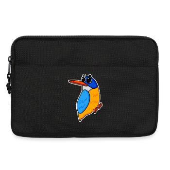 Niedlicher Eisvogel - Laptoptasche 13" - Schwarz - Vorne
