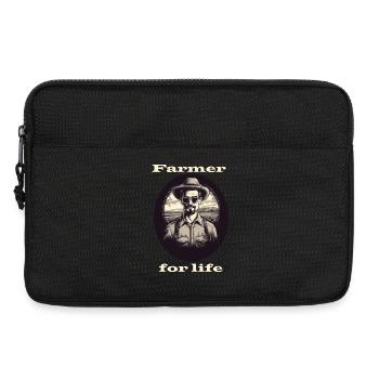 Farmer for life weiß - Laptoptasche 13" - Schwarz - Vorne