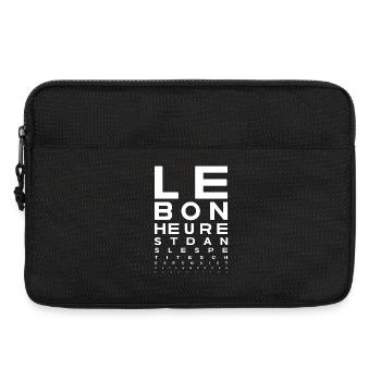 Le bonheur est dans les petites choses   - Sacoche pour ordinateur portable 13 pouces - noir - Devant