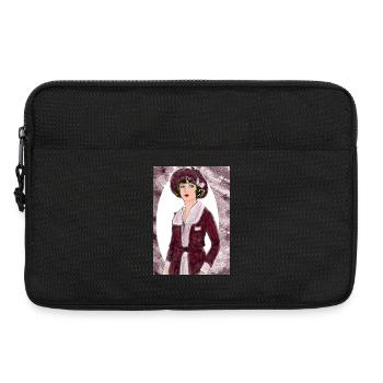 Lady Noir Portrait 2 (Rot) - Laptoptasche 13" - Schwarz - Vorne
