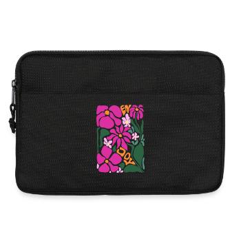 Gute Laune Blumen - enjoy - Laptoptasche 13" - Schwarz - Vorne