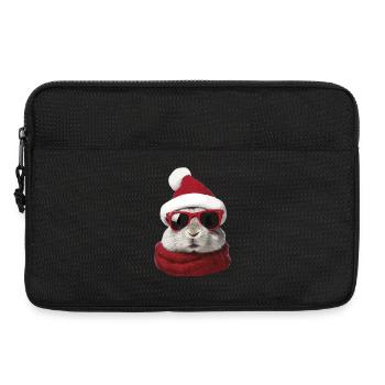 Christmas Bunny Funny Outfit Cute Bunny Rabbit - Laptop bag 13" - black - Front