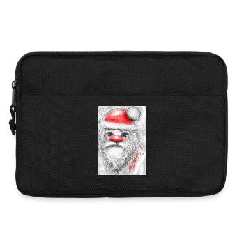 Lustiger Weihnachtsmann mit roter Nase - Laptoptasche 13" - Schwarz - Vorne