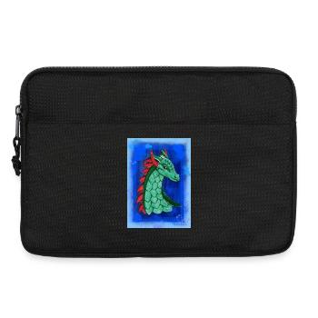 Fabelhafter Meeresdrache in Pastelltönen - Laptoptasche 13" - Schwarz - Vorne