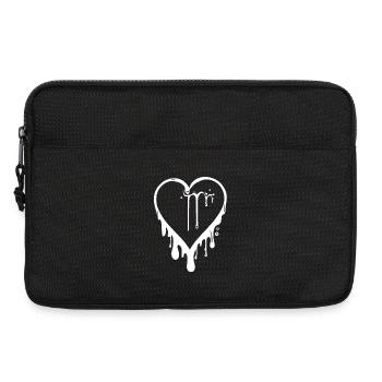 Molten Graffiti Heart "The Great Love" - Laptop bag 13" - black - Front
