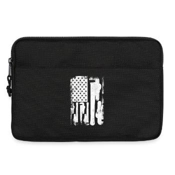Patriotischer US Klempner - Laptoptasche 13" - Schwarz - Vorne