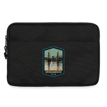 Illustration Pont Oberbaum, Berlin - Sacoche pour ordinateur portable 13 pouces - noir - Devant