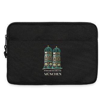 Munich, Frauenkirche, Cathédrale, Bavière, Dessin - Sacoche pour ordinateur portable 13 pouces - noir - Devant