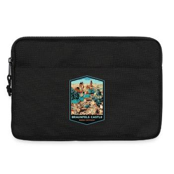 Illustration Braunfels Castle, Germany - Laptop bag 13" - black - Front