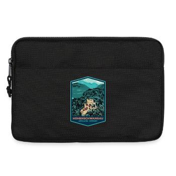 Illustration Hohenschwangau Castle, Bavaria - Laptop bag 13" - black - Front
