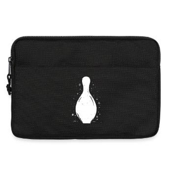 Bowling Pins Skizze - Laptoptasche 13" - Schwarz - Vorne