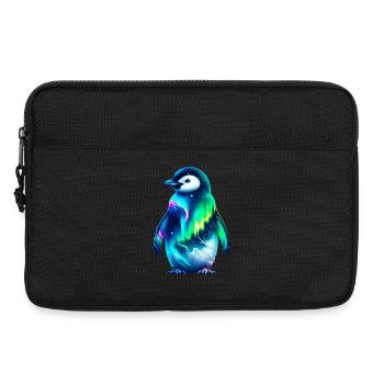 Aurora Borealis Pinguin - Laptoptasche 13" - Schwarz - Vorne