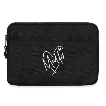Malle Herz - Laptoptasche 13" - Schwarz - Vorne