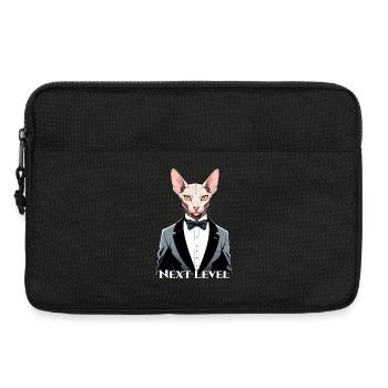 Sphynx Katze schick Anzug Smoking Level Geschenk - Laptoptasche 13" - Schwarz - Vorne