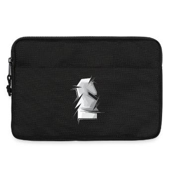 Schach Pferd abstrakt Schachfigur Verein Turnier - Laptoptasche 13" - Schwarz - Vorne