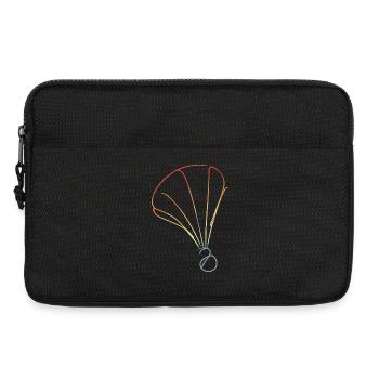 Retro Federball Skizze - Laptoptasche 13" - Schwarz - Vorne