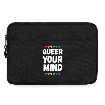 LGBTQ Pride Month - Queer Your Mind - Laptop bag 13" - black - Front